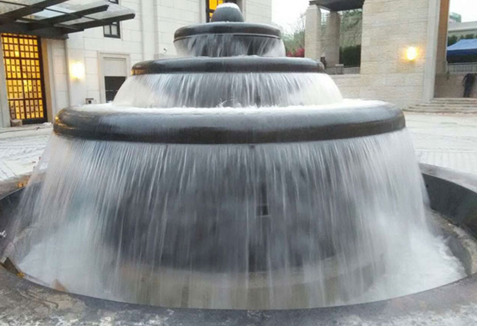 La fuente de globo de agua de viento de piedra se personaliza de acuerdo con diferentes lugares