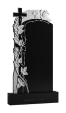 Un monumento hecho de Black Granite Cross and Hops