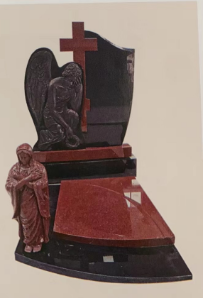 China Xingyan - Tombita de talla de piedra del tema religioso (ángel y virgen María con forma)