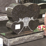 Lápida de arte de escultura de doble corazón de Xingyan chino