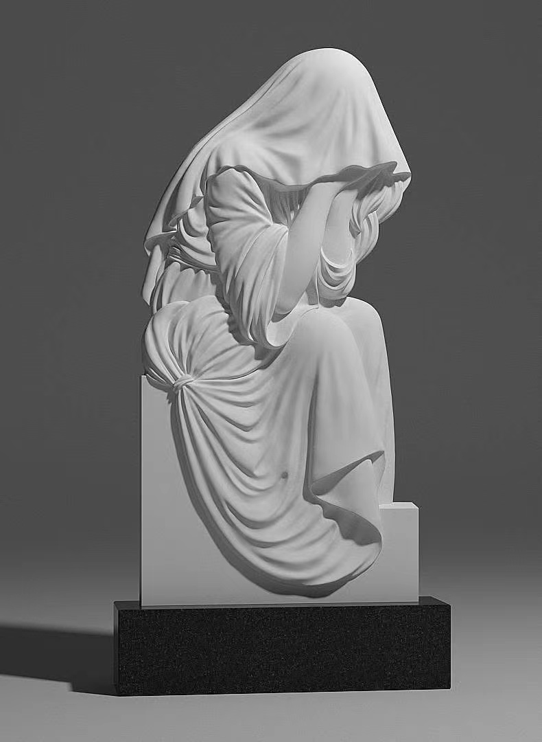 Tombstone de arte temático de luto de estilo ruso chino xingyan