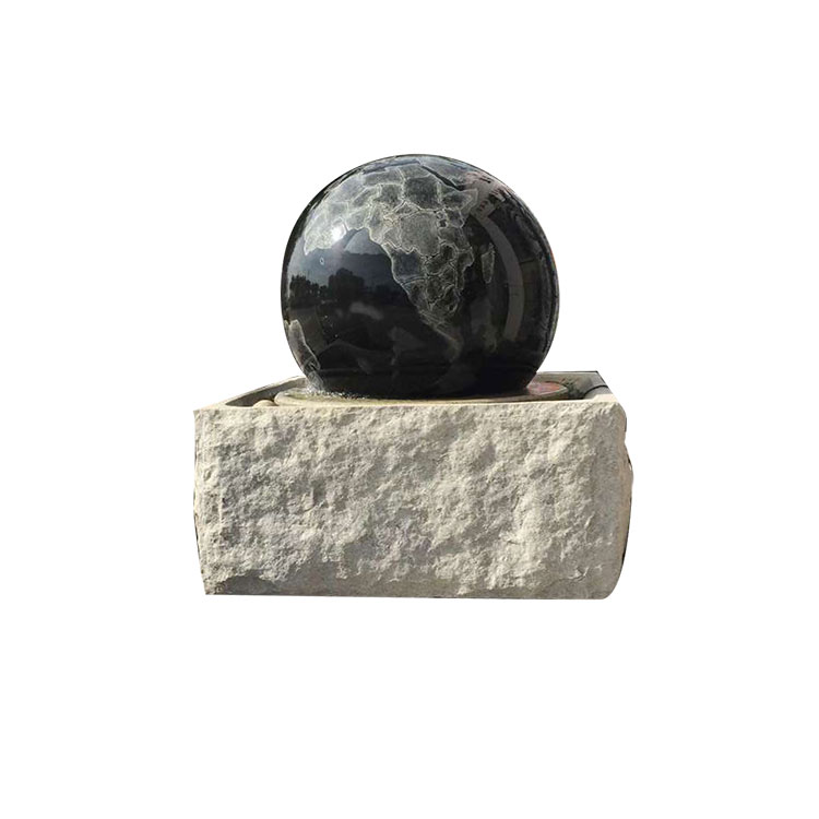 Fuente de globo giratorio Galaxy Black Graint