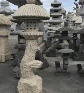 Venta caliente Linternas de piedra de granito para la decoración del jardín