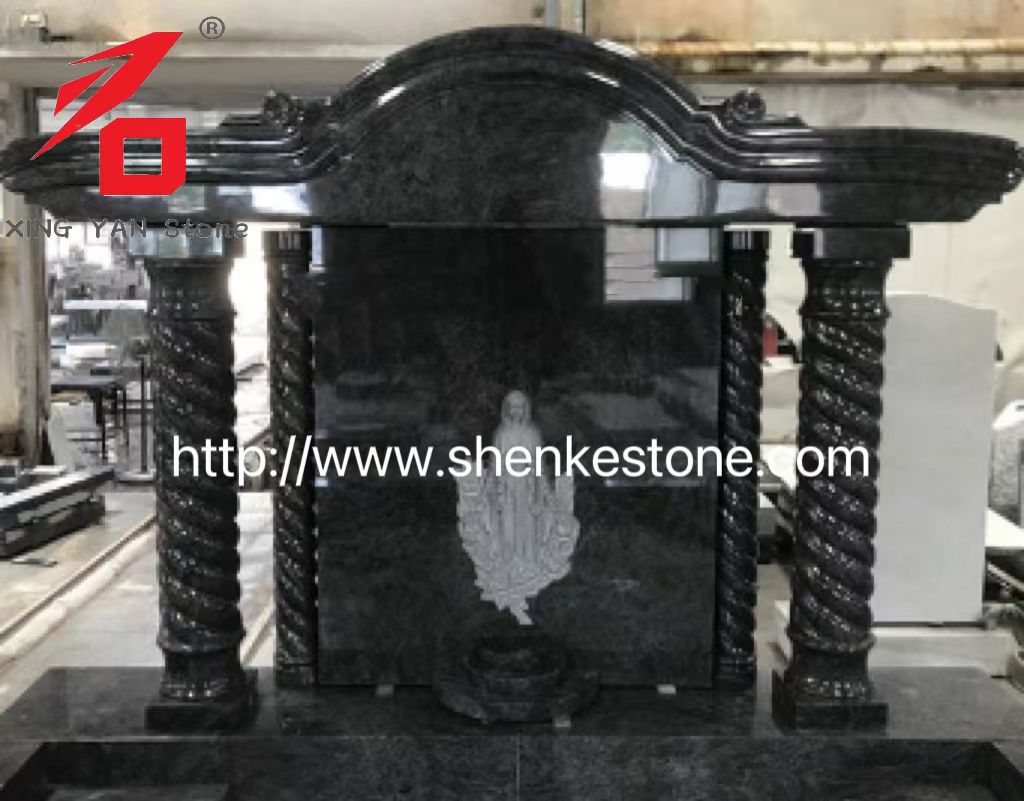 Irlanda Design Bahama Blue Granite Angel Monumento