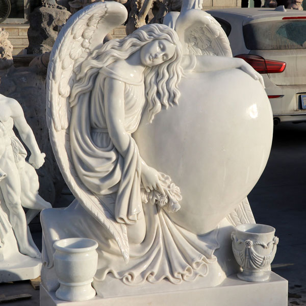Piela de corazón de mármol blanco Xingyan en forma de corazón