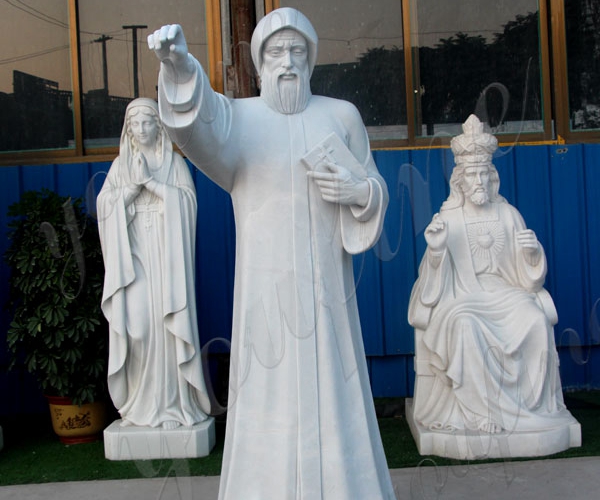 Mármol blanco Xingyan Figura religiosa occidental esculturas de piedra